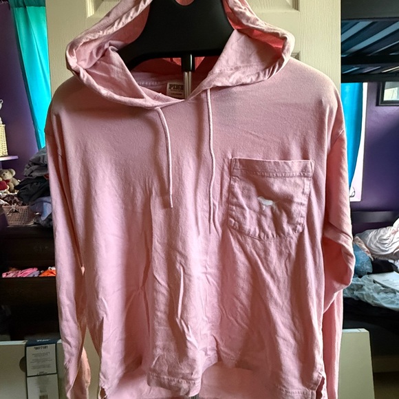 PINK Victoria's Secret Tops - PINK Victoria's Secret Light Pink Hoodie